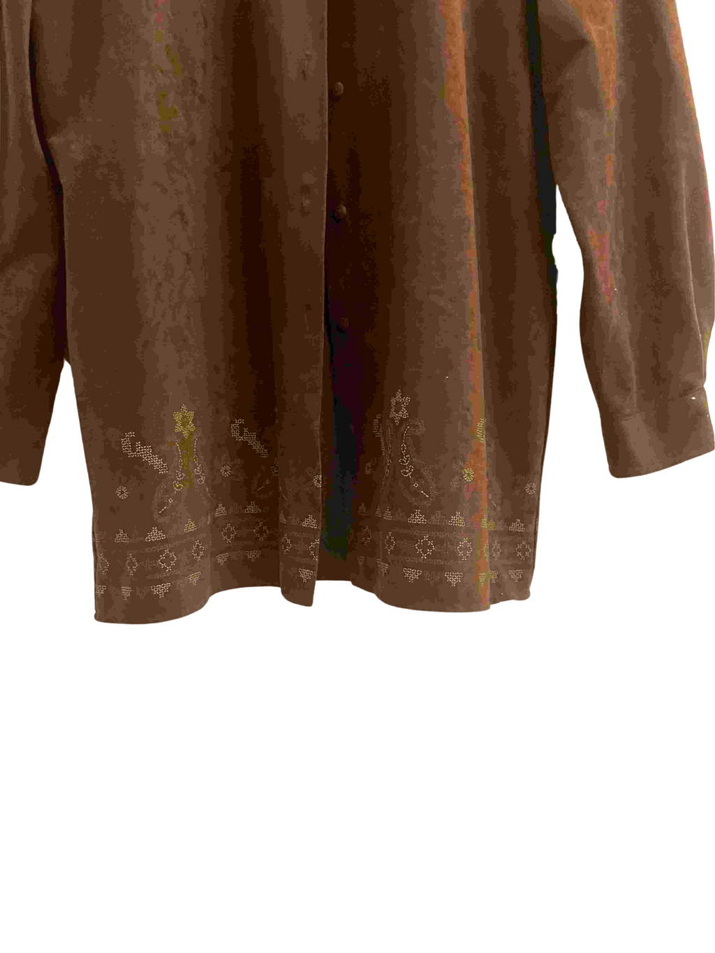 Vintage Mark and Spencer brown long sleeve shirt size M