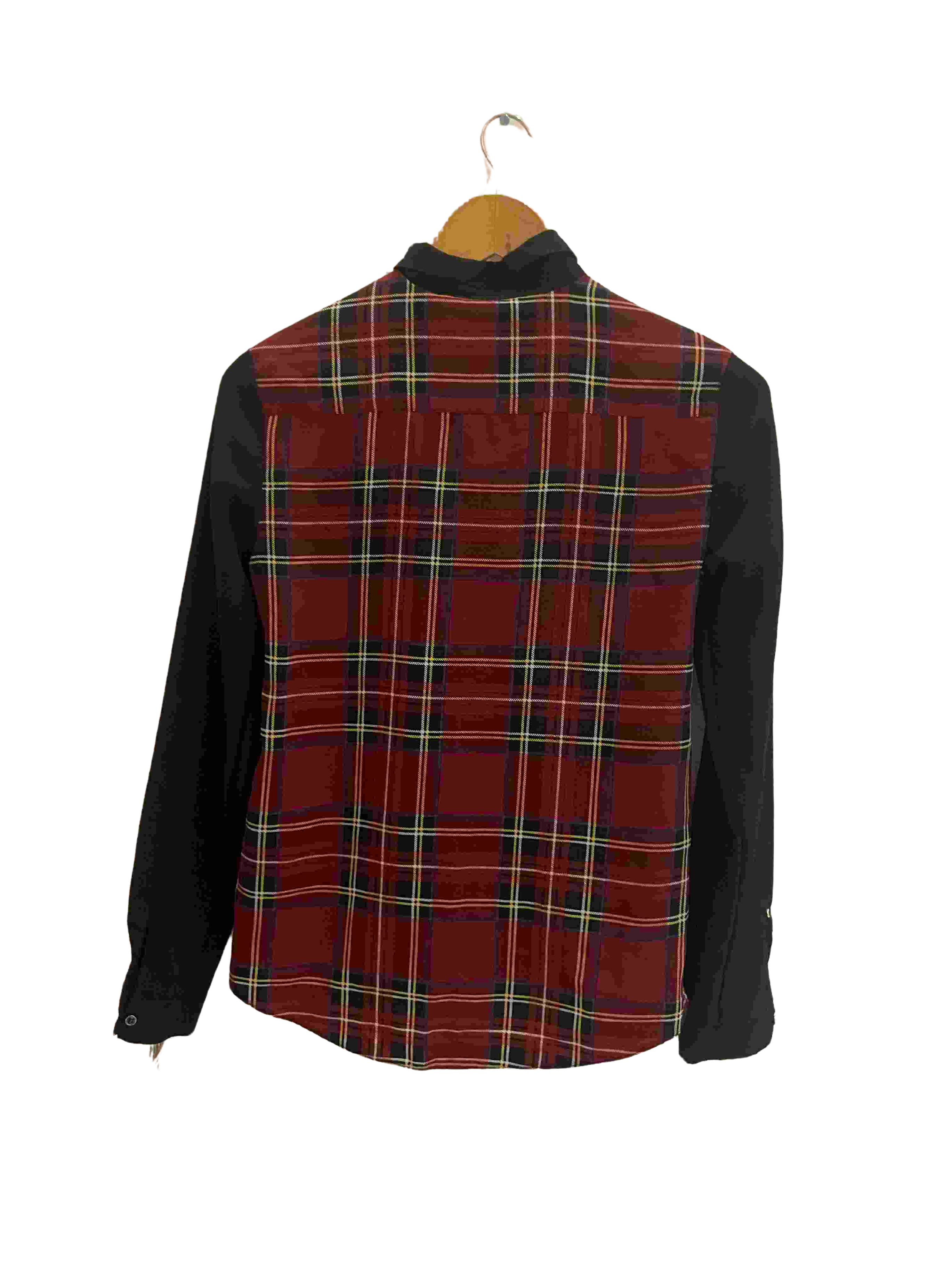 Vintage river island red checkered womens tartan shirt size 8