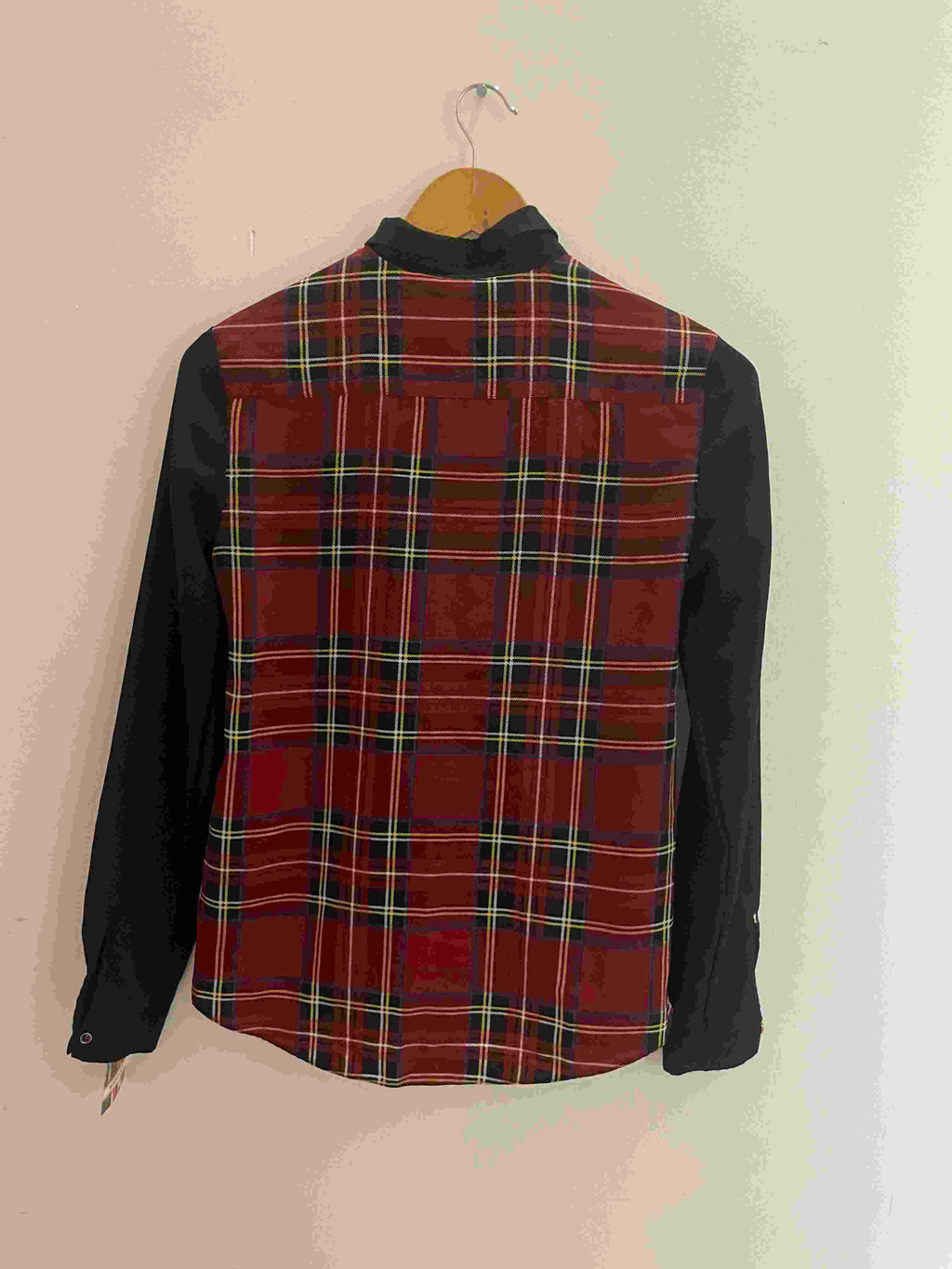 Vintage river island red checkered womens tartan shirt size 8