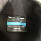 Vintage women Trespass softshell black full zip wind breaker jacket in M|L28 W22|SKU 6387