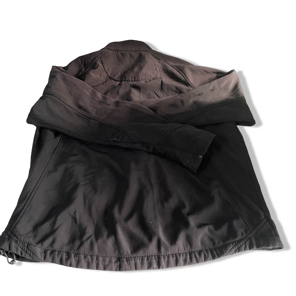 Vintage women Trespass softshell black full zip wind breaker jacket in M|L28 W22|SKU 6387