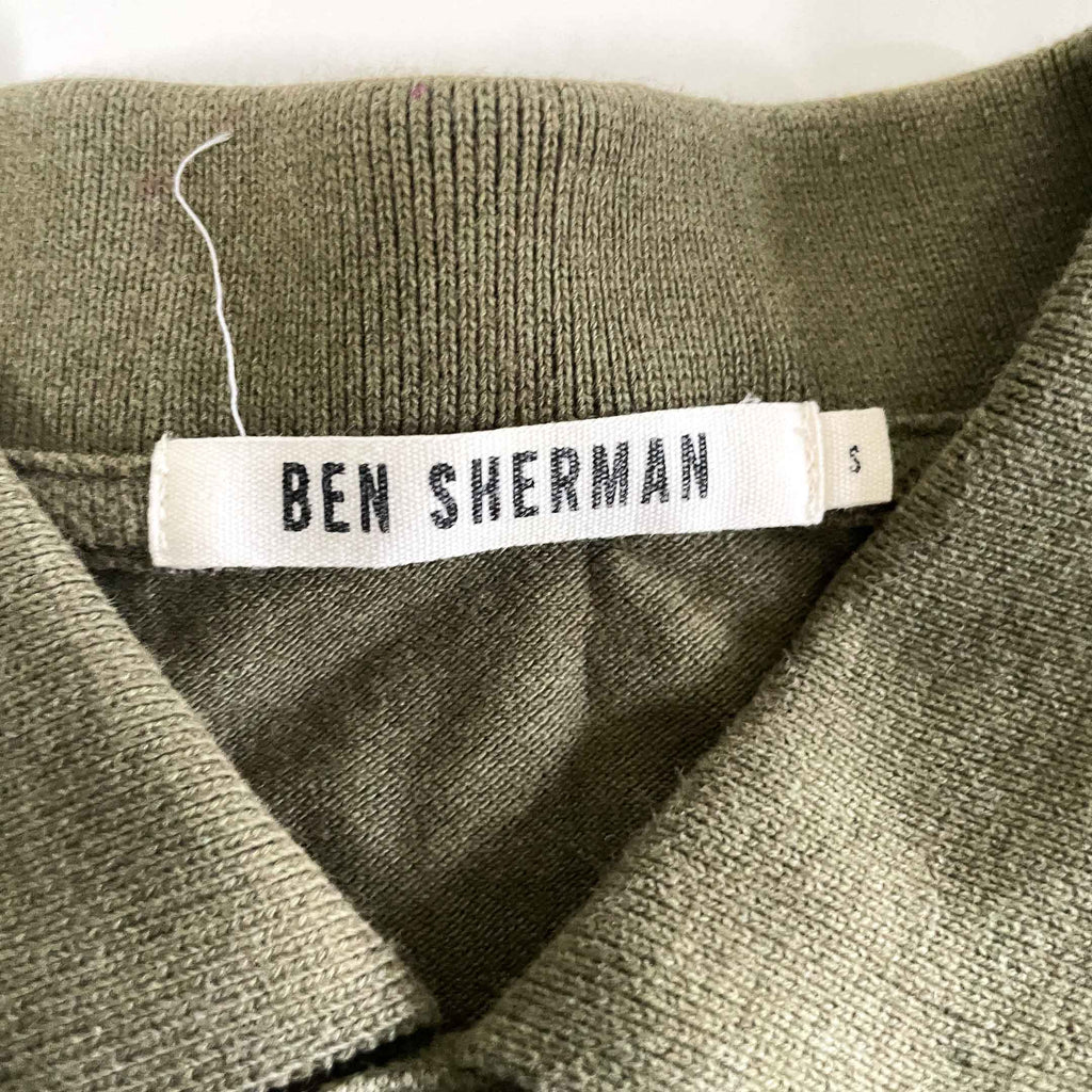 Vintage men Ben Sherman grey short sleeve polo shirt in S|L26 W19|SKU 6388