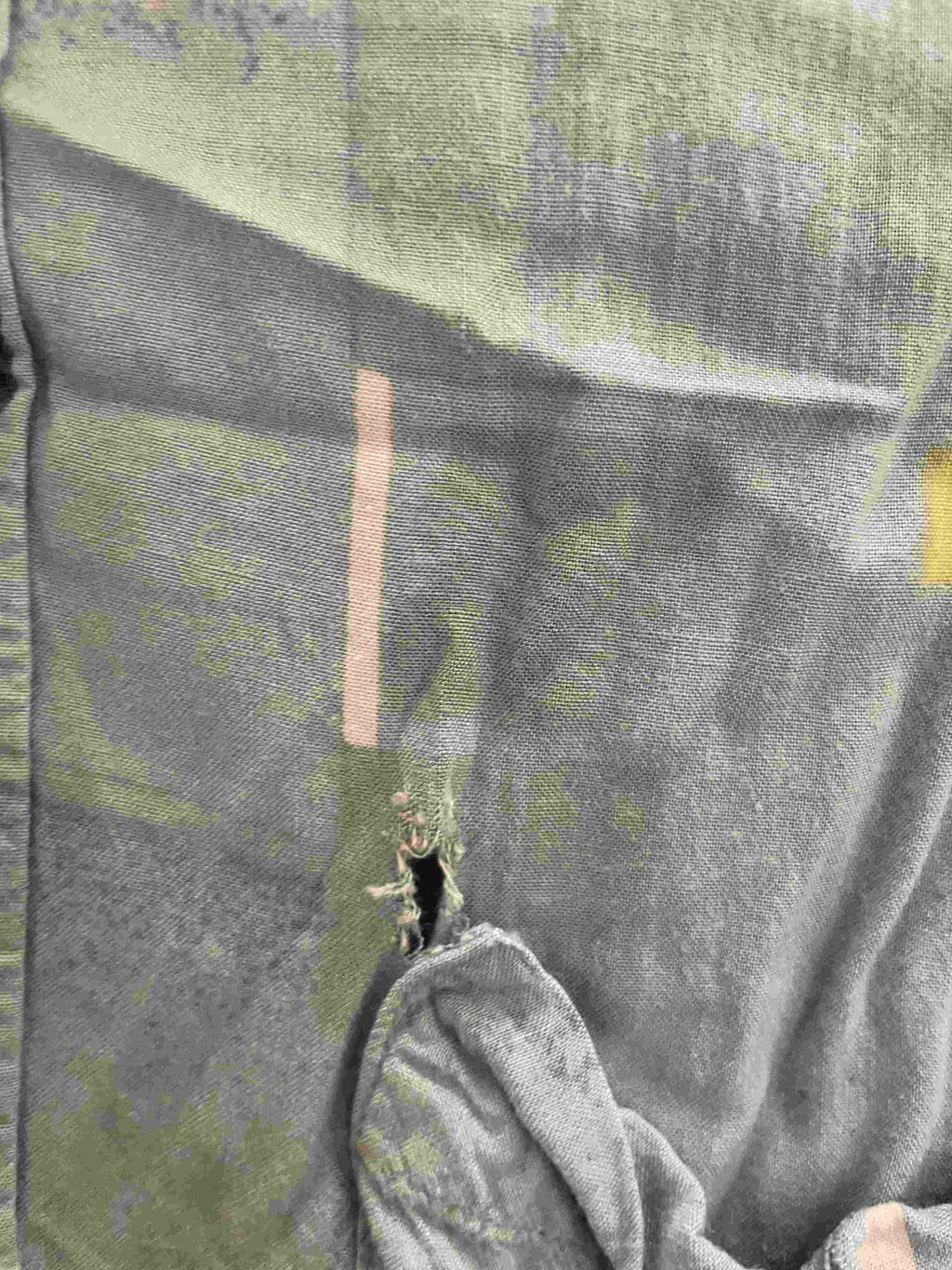 Vintage Alpenland mens grey abstract festive print large shirt