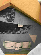 Vintage Alpenland mens grey abstract festive print large shirt