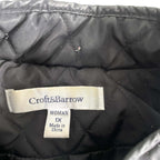Vintage women Croft & barrow black sleeveless quilted full zip vest in XL|L28 W20|SKU 6391