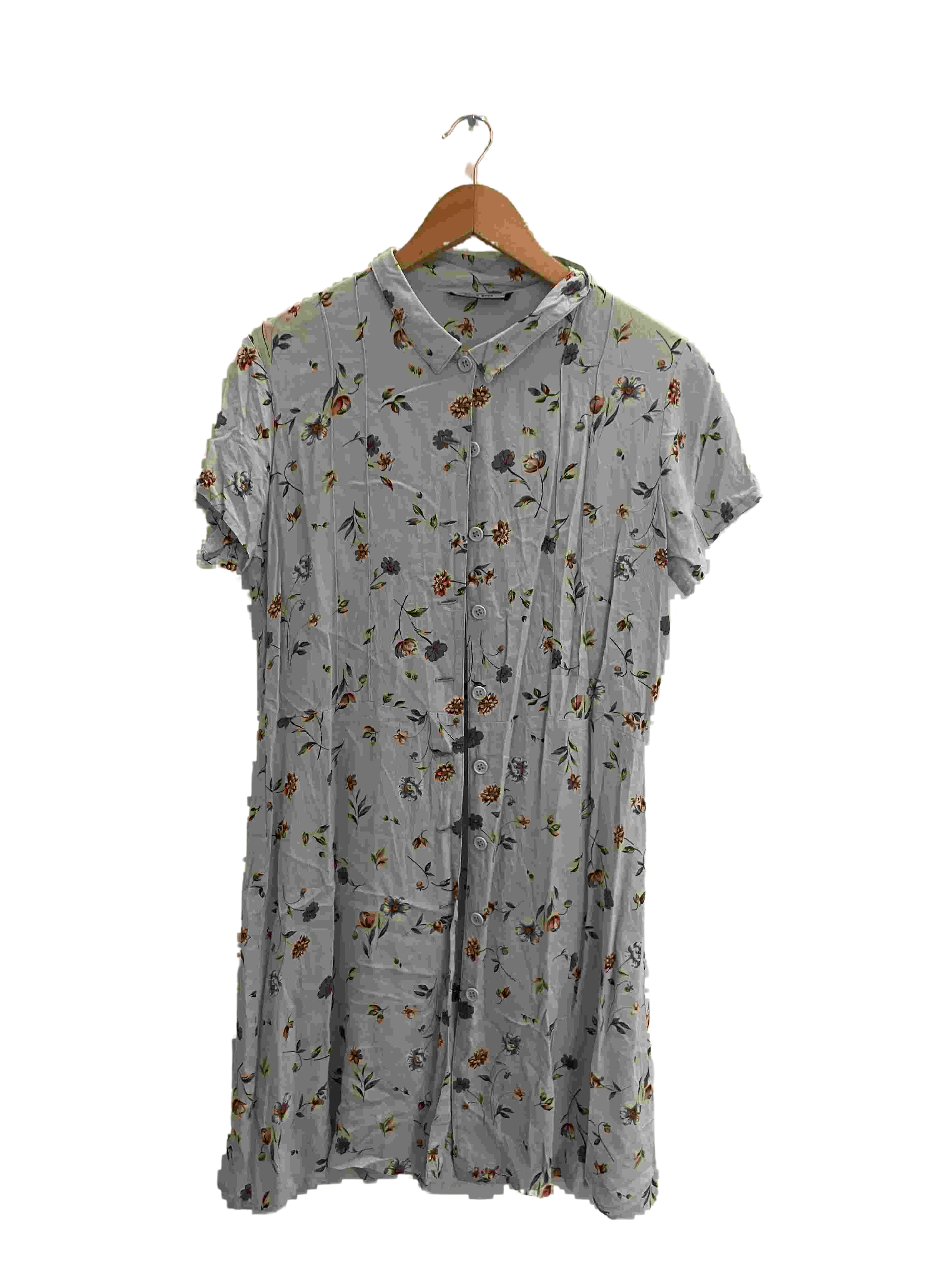 Vintage bayse elise all over floral print womens maxi dress size 10