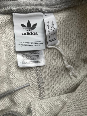Rubynee Vintage y2k ADIDAS ORIGINALS CLOTHING 3 Stripe Grey Sweat Shorts
