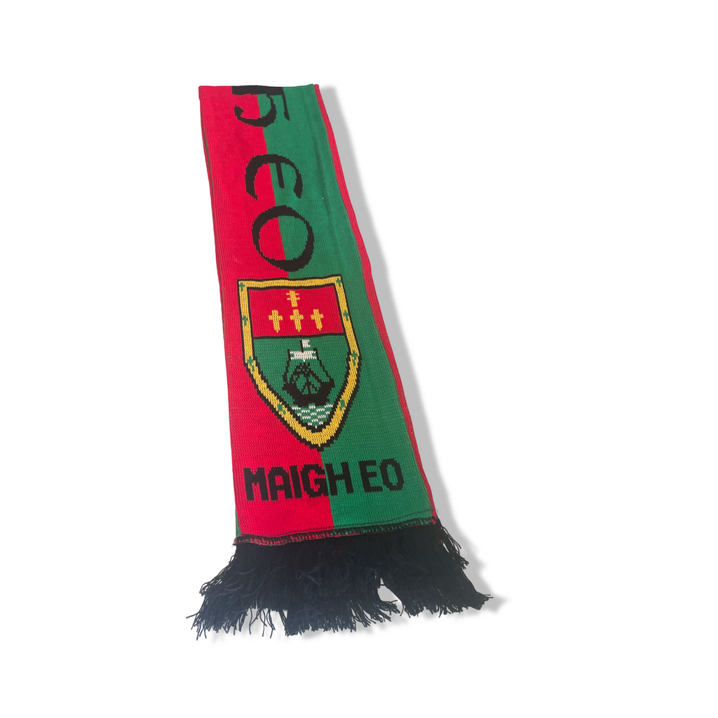 Vintage Maigh EO green and red fans scarf|L52 W7|SKU 6399