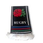 Vintage black Italy rugby graphics scarf|L52 W7|SKU 6400