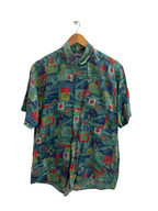Vintage Team Multi abstract pattern mens medium shirt