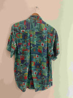 Vintage Team Multi abstract pattern mens medium shirt