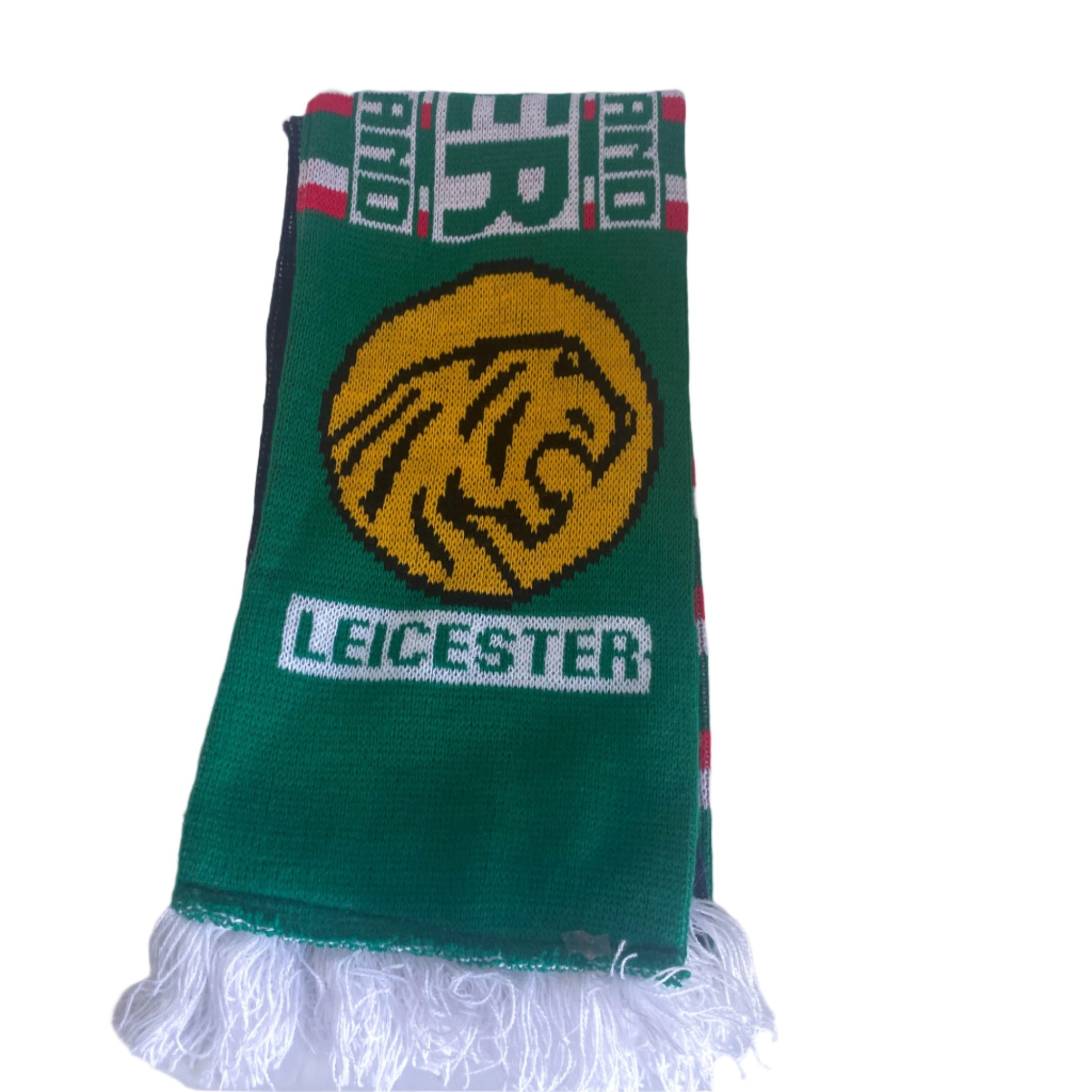 Vintage Leicester Tigers Ireland print green Scarf|L52 W7|SKU 6401