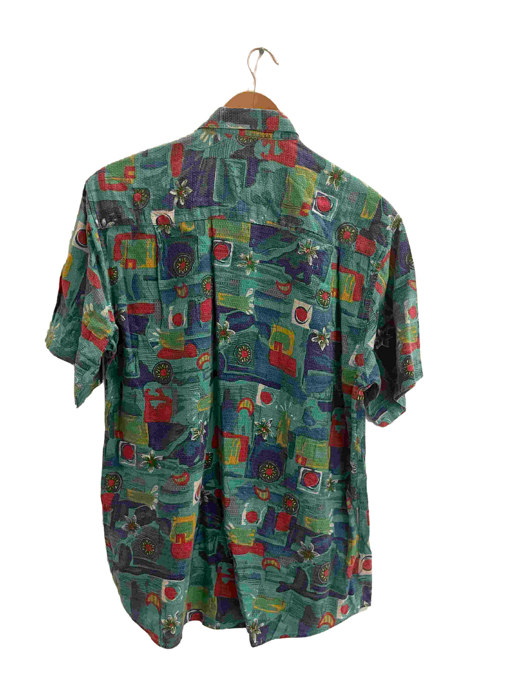 Vintage Team Multi abstract pattern mens medium shirt