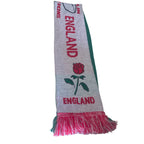 Vintage England Ireland rugby green & white graphics print scarf|L52 W7|SKU 6405