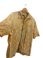 Vintage Einhorn yellow abstract large mens shirt