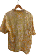 Vintage Einhorn yellow abstract large mens shirt