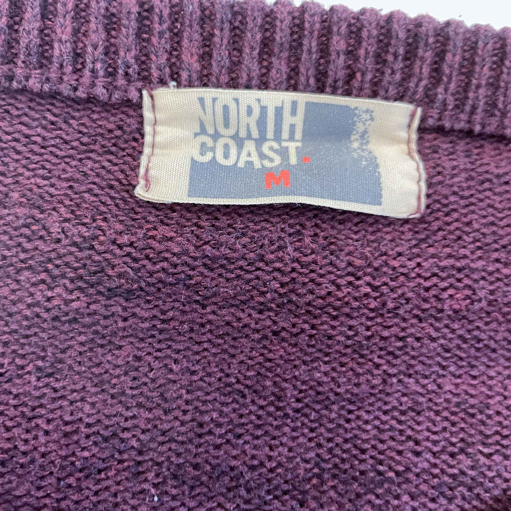 Vintage men Northcoast Maroon red crew neck sweatshirt in M|L29 W19|SKU 6407