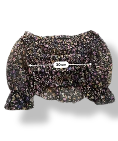 Rubynee Vintage y2k Floral Off-Shoulder Ruched Top