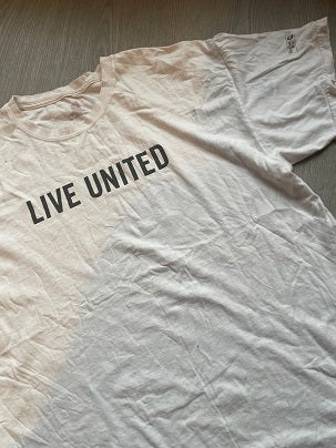 Rubynee Vintage y2k Live united white t-shirt size L