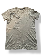 Rubynee Vintage y2k Zara Beige mens tshirt