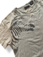 Rubynee Vintage y2k Zara Beige mens tshirt