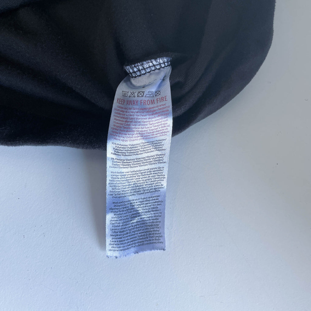 Vintage Beloved woman black 1/4 zip high neck fleece sweater in L|L27 W21|SKU 6415