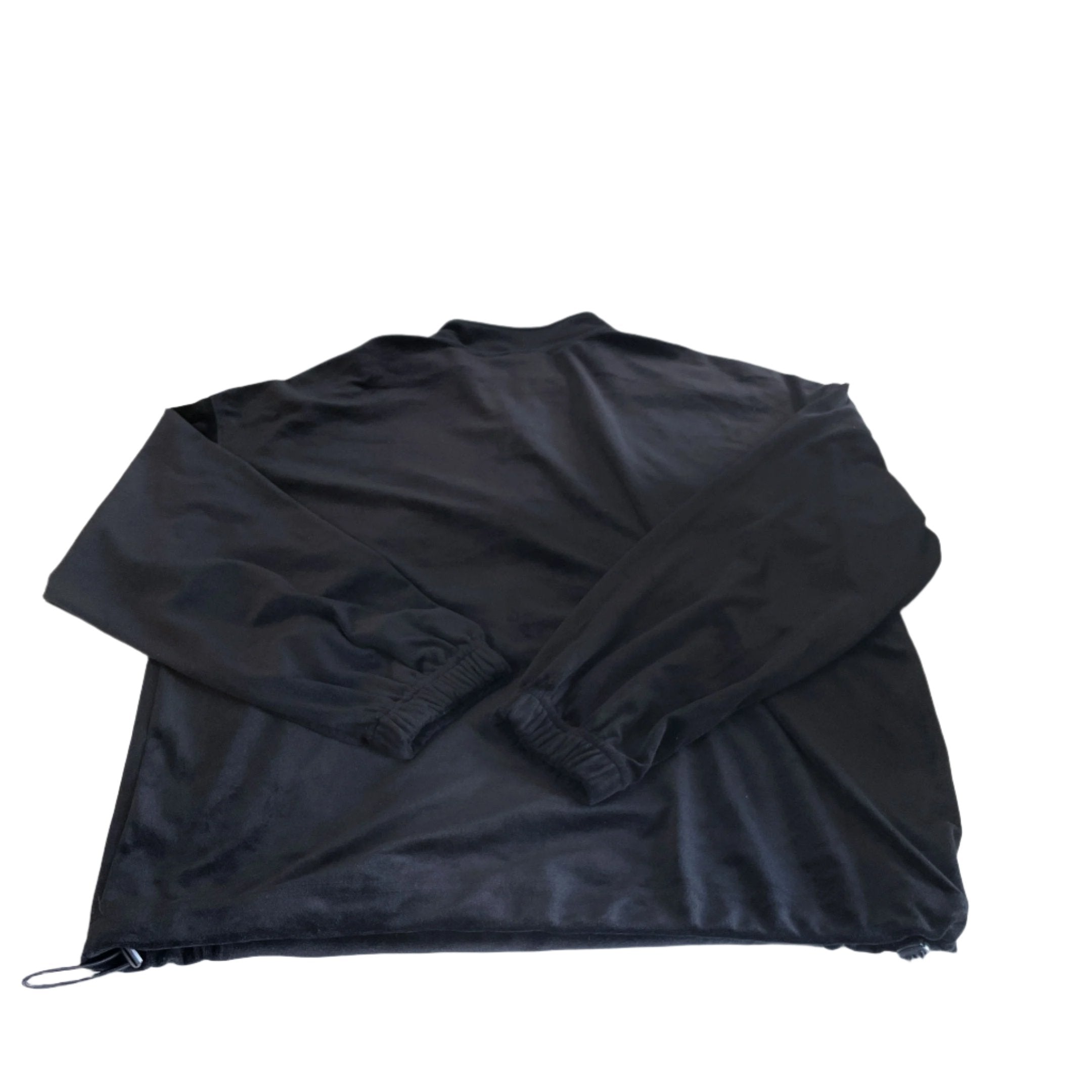 Vintage Beloved woman black 1/4 zip high neck fleece sweater in L|L27 W21|SKU 6415