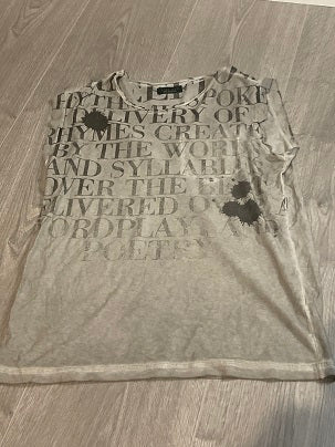 Rubynee Vintage y2k Zara Man beige tshirt