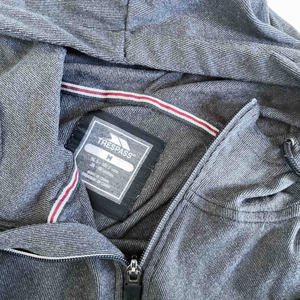 Vintage women Trespass grey full zip hoodie in M|L24 W21|SKU 6416