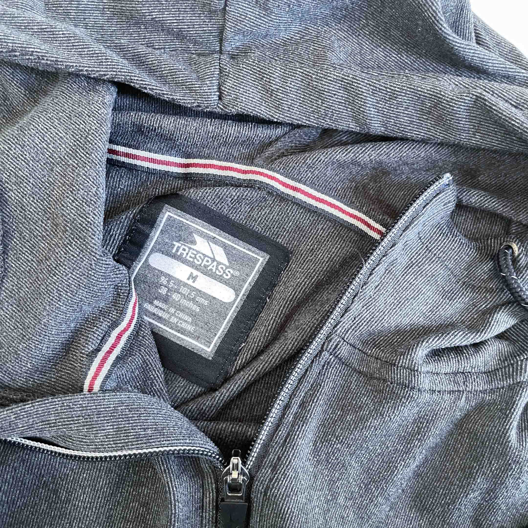 Vintage women Trespass grey full zip hoodie in M|L24 W21|SKU 6416