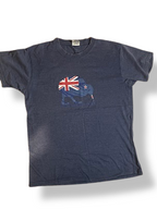 Rubynee Vintage y2k Mens blue Union Jack T-Shirt size S