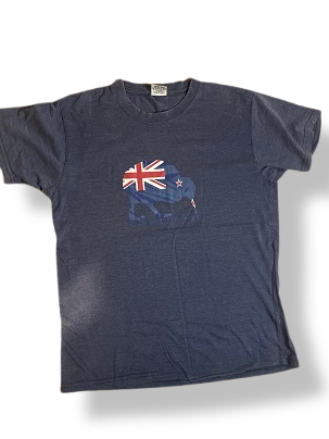 Rubynee Vintage y2k Mens blue Union Jack T-Shirt size S