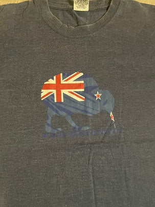 Rubynee Vintage y2k Mens blue Union Jack T-Shirt size S