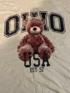 Rubynee Vintage y2k Ohio USA Cream Men's Tshirt size L