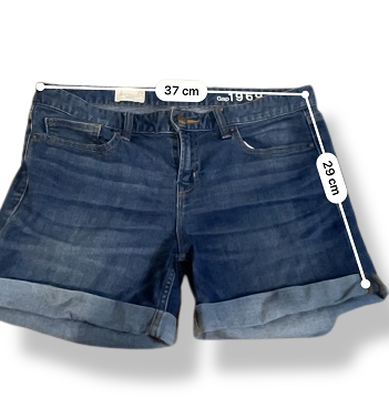 Rubynee Vintage y2k GAP 1969 LADIES SIZE 29 BLUE DENIM SHORTS STRETCH