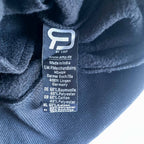 Vintage men Byemp black 90's graphics print oversize hoodie 3XL|L31 W29|SKU 6427