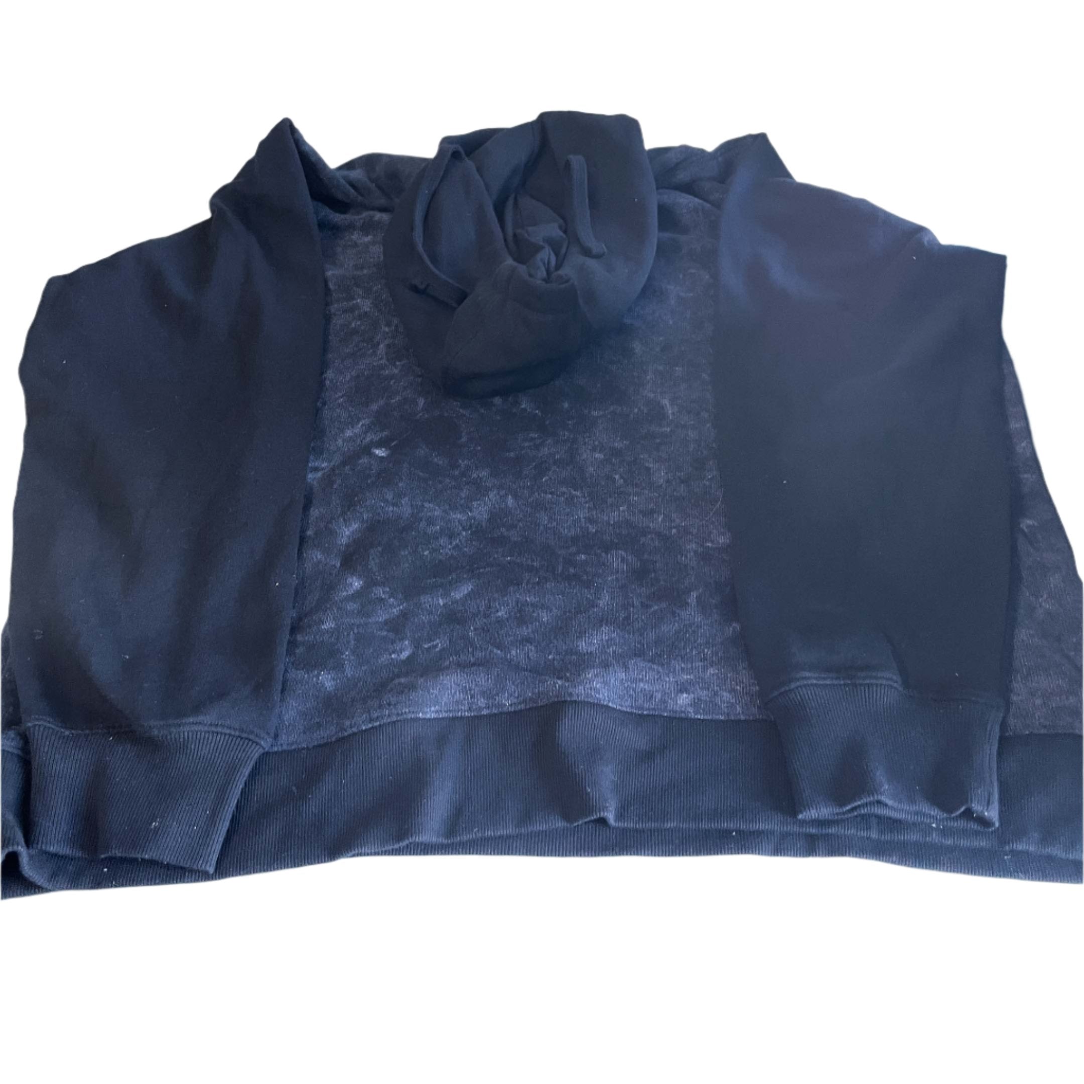 Vintage men Byemp black 90's graphics print oversize hoodie 3XL|L31 W29|SKU 6427