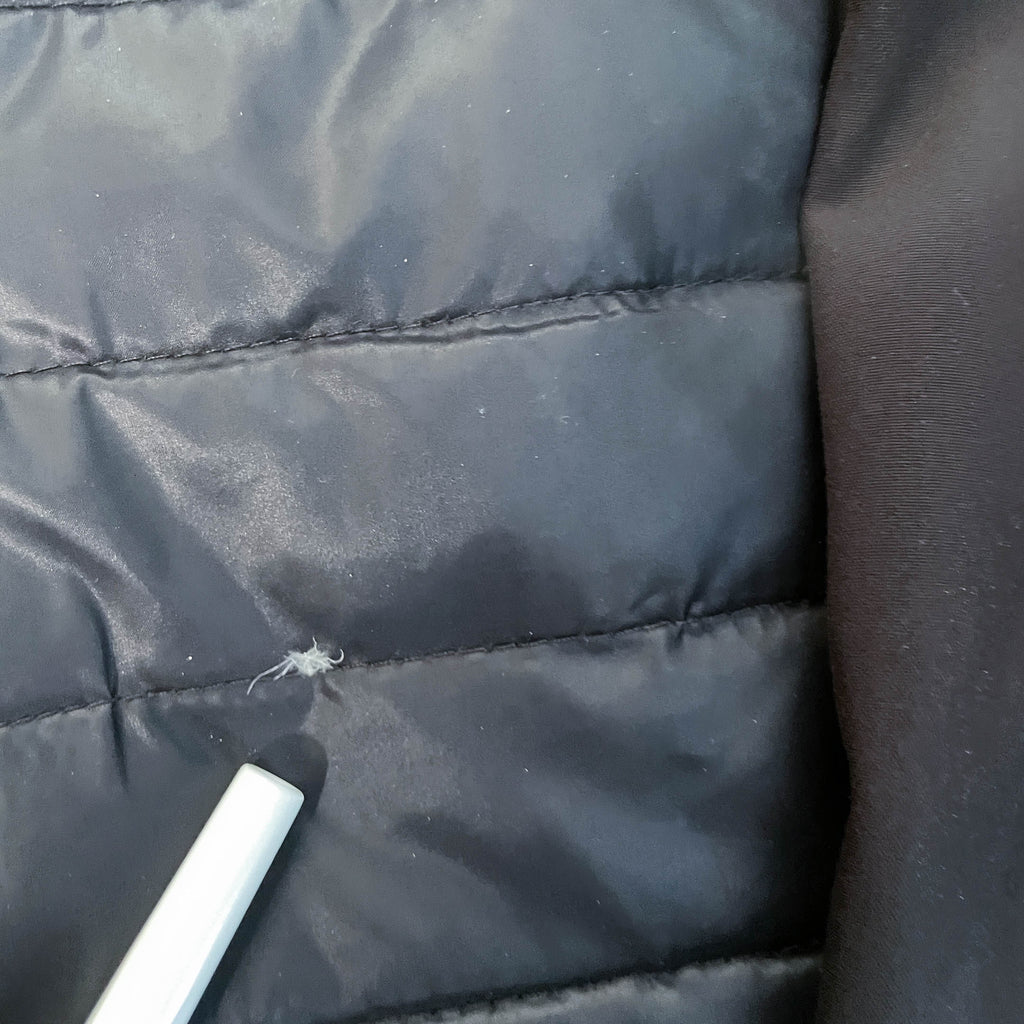 Vintage women black Free Country full zip shell puffer padded hoodie in M|L27 W20|SKU 6431