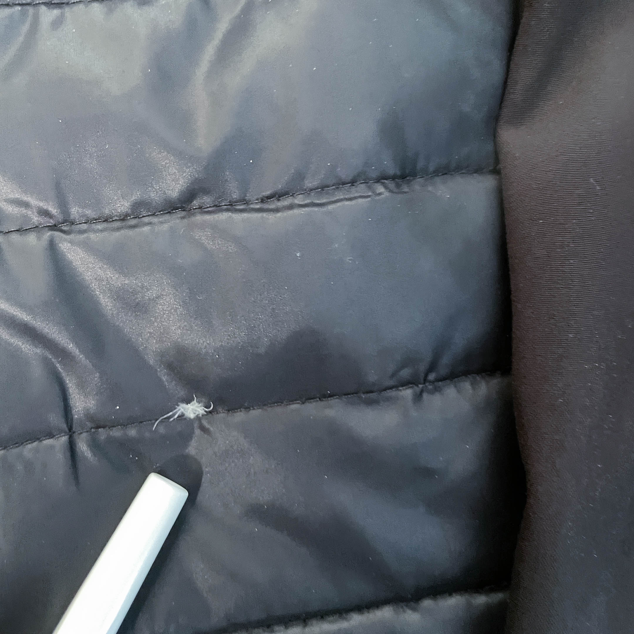 Vintage women black Free Country full zip shell puffer padded hoodie in M|L27 W20|SKU 6431