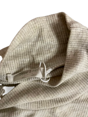 Rubynee Vintage y2k Pepper & Mint Womens Grey turtleneck shoulder jumper