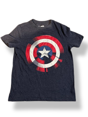 Rubynee Vintage y2k Marvel Avengers Captain America Blue T-Shirt