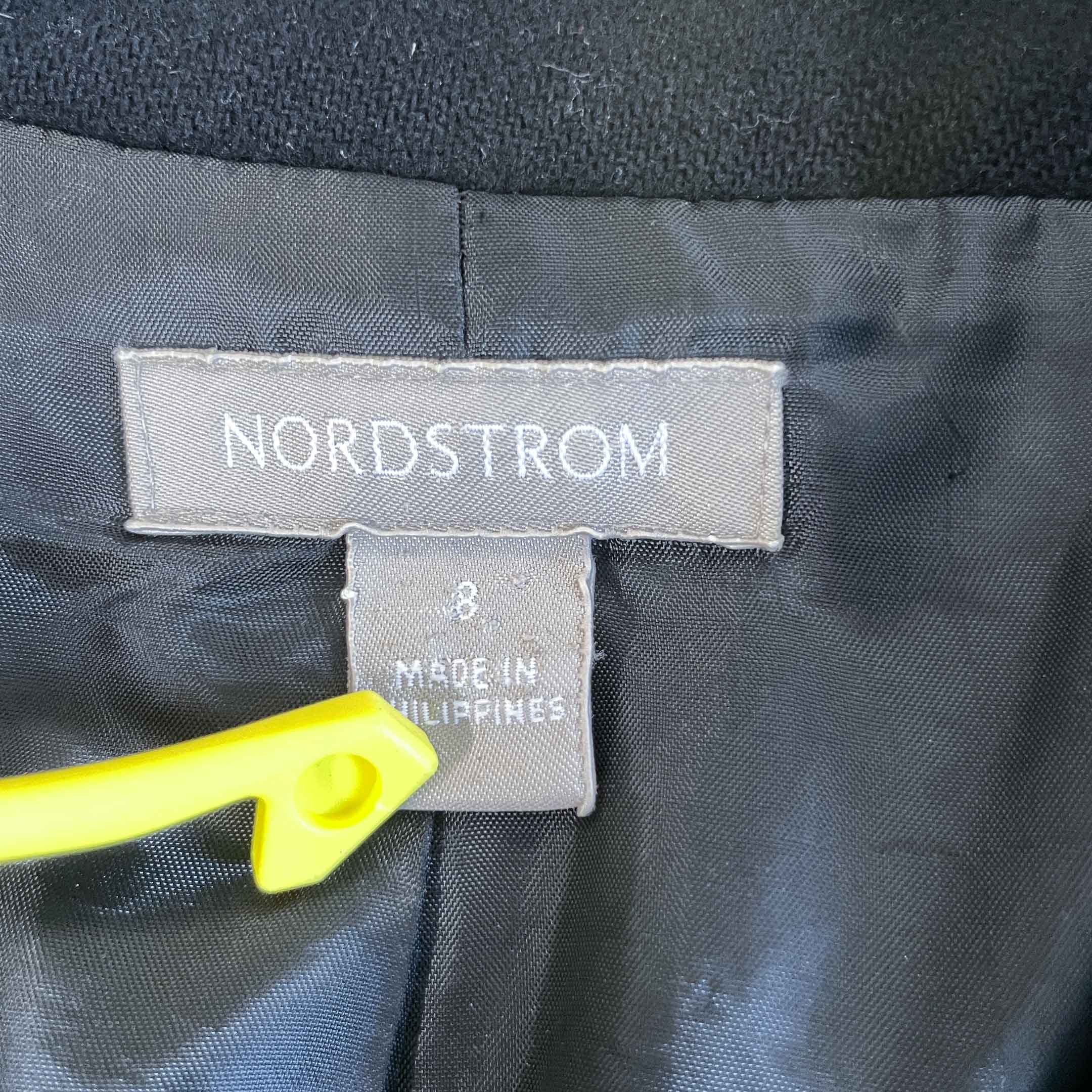 Vintage women Norstrom Navy wool blazer coat size 8|L30 W18|SKU 6442