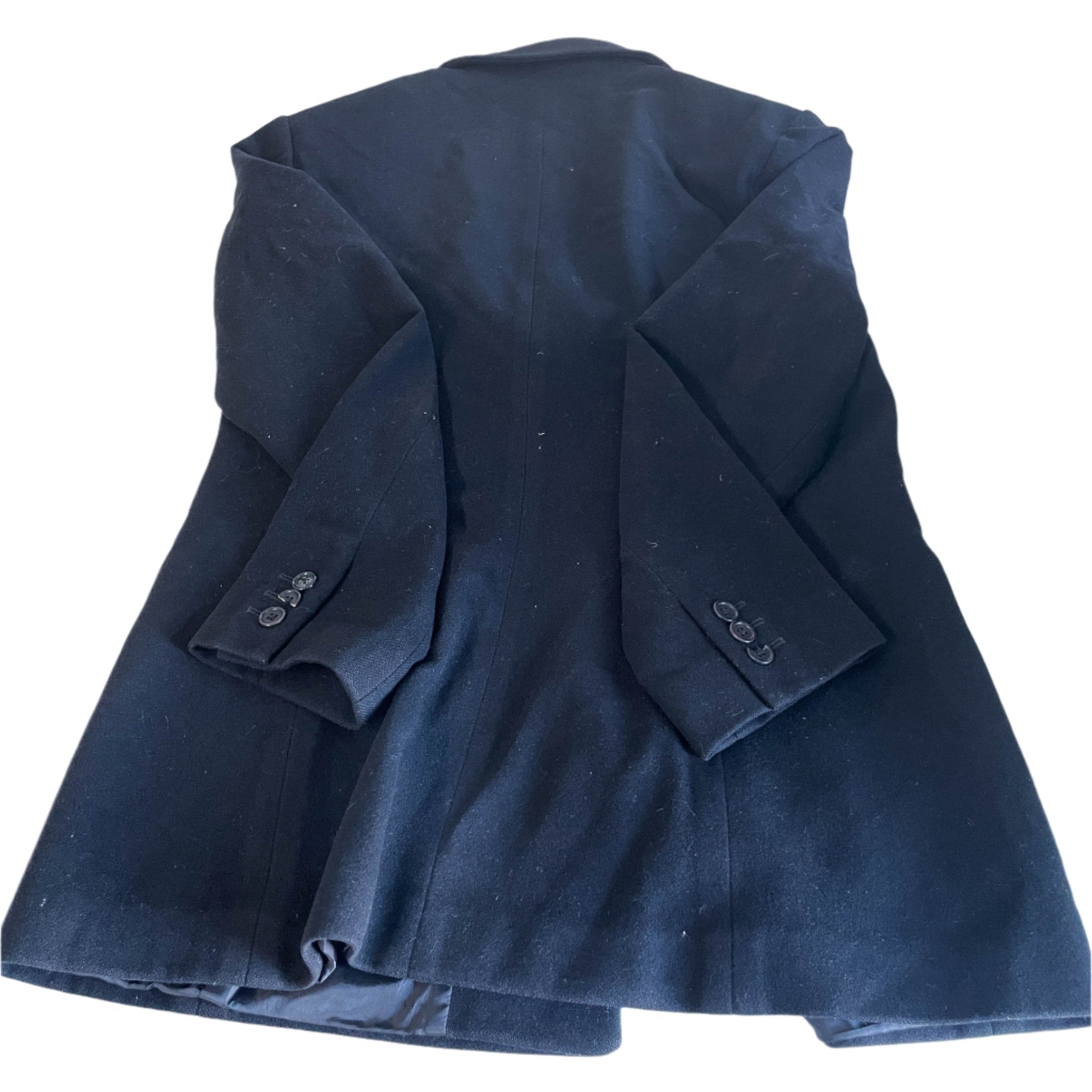 Vintage women Norstrom Navy wool blazer coat size 8|L30 W18|SKU 6442