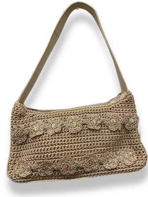 Rachels Closet Vintage y2k cream crochet hand bag
