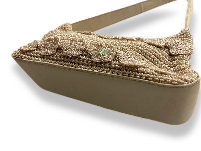 Rachels Closet Vintage y2k cream crochet hand bag
