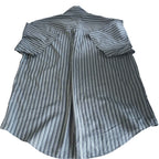 Vintage men Vanheusen studio grey stripe short sleeve tees in M|L32 W21|SKU 6446