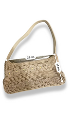 Rachels Closet Vintage y2k cream crochet hand bag