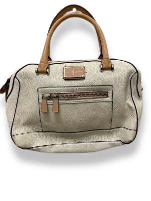 Rachels Closet Vintage y2k Jasper Conran white leather bag with brown handle