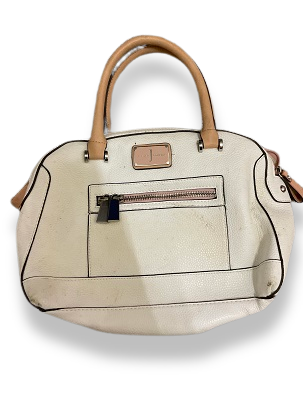 Rachels Closet Vintage y2k Jasper Conran white leather bag with brown handle