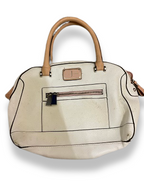 Rachels Closet Vintage y2k Jasper Conran white leather bag with brown handle